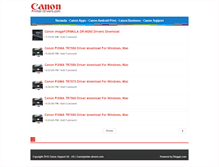 Tablet Screenshot of canonprinter-drivers.com